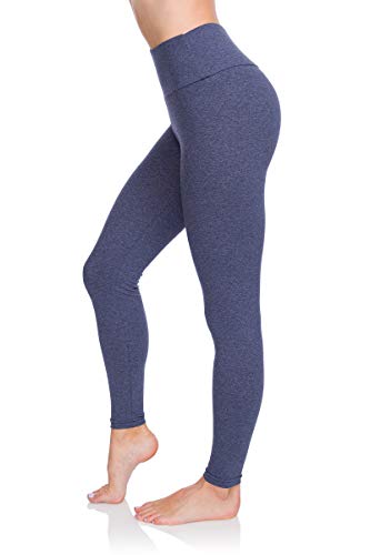 SOFTSAIL Pantalones de algodón suave para mujer de talle alto con control de barriga Azul azul vaquero 52