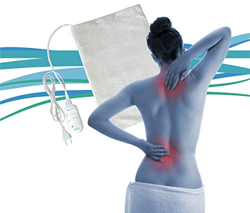 SOGO SS-20230 - Almohadilla eléctrica, 30x40 cm, 45 Watts, Manta Térmica Pequeña, Perfecta para Dolores Musculares