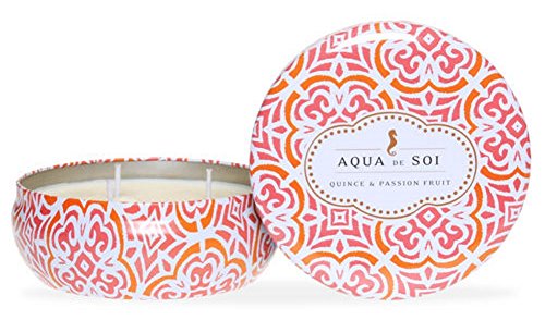 SOI. La Empresa Aqua Natural de Soja Vela, 21 oz Triple Mecha, Quince & Passion Fruit, 21 Ounces