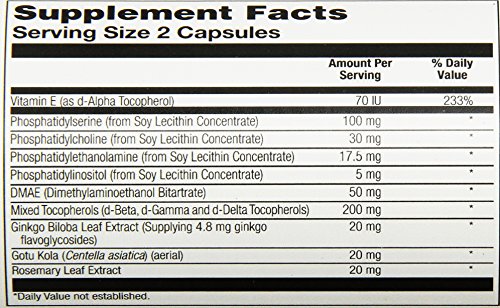 Solaray Phosphatidylserine Plus | Fosfatidilserina | 60 VegCaps