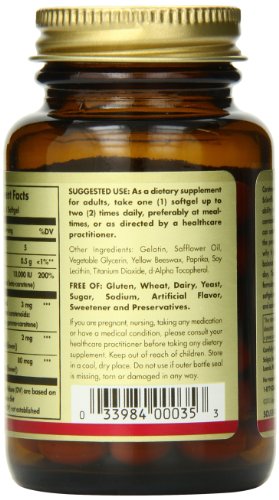 Solgar Carotenoides Complex Avanzado Cápsulas blandas - Envase de 60