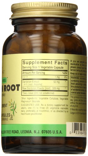 Solgar Diente León 520Mg - 100 Cápsulas