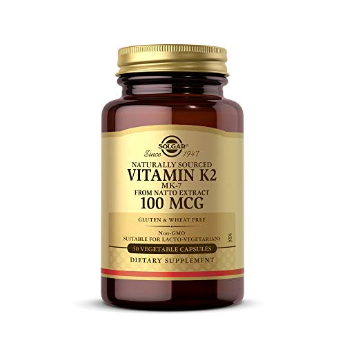 Solgar Vitamina K2 (MK-7) Natural 100 µg Cápsulas vegetales - Envase de 50