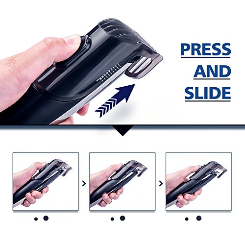 SOLIMPIA Cortapelos Electrónico Hombres Recortadora Maquina Profesional Cortar Pelo Recortador de barba y pelo, óptima precisión,