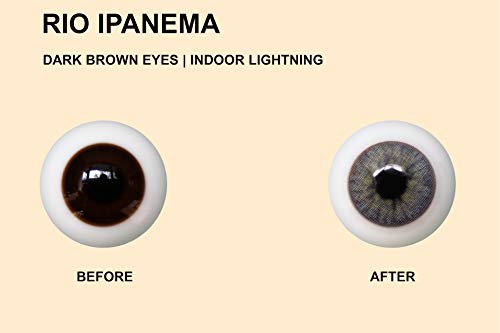 Solotica Hidrocor Rio Ipanema - lentillas de colores anuales - 1 par (2 undidades)