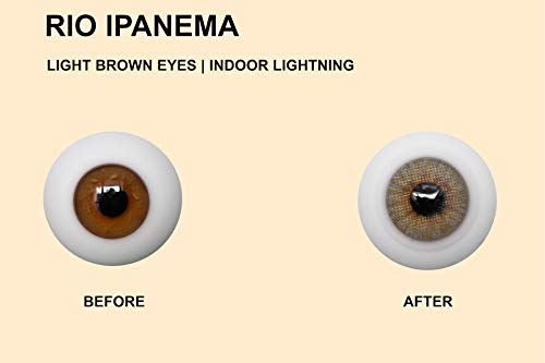 Solotica Hidrocor Rio Ipanema - lentillas de colores anuales - 1 par (2 undidades)