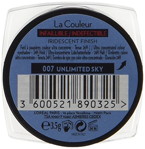 Sombra de Ojos El Color Infalible 07 Unlimited Sky de L'Oréal Paris