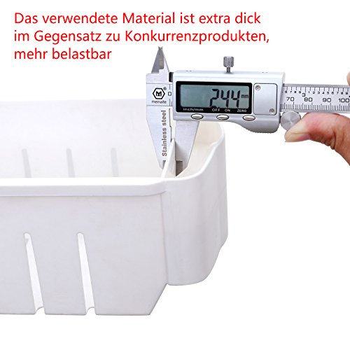 SONGMICS Estante para Hogar y Baño, Carrito de Cocina, Estantería de Cocina con 4 Niveles, 102,5 cm, Blanco KFR04W