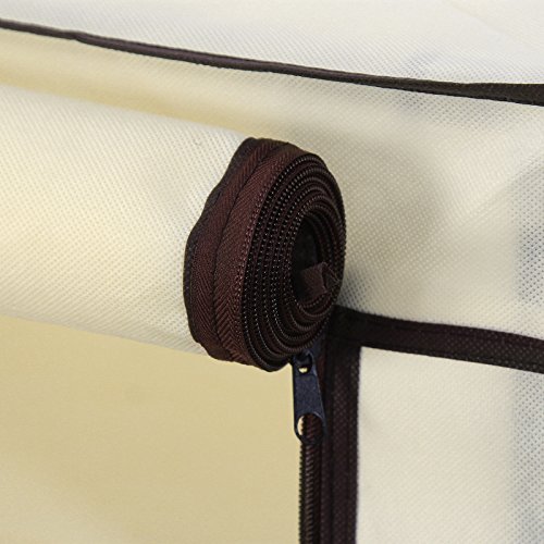 SONGMICS Zapatero de 7 Niveles con Tapa Antipolvo, Armario para Zapatos, Organizador para Armario, para 36 Pares de Zapatos, en Salón, Dormitorio, Vestíbulo, Beige RXJ12M