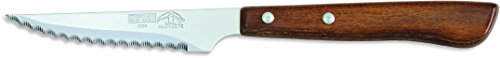 Sonpó Online - Modelo 6CCHM - Pack de 6 cuchillos chuleteros de mesa - Mango de madera comprimida y hoja de acero inoxidable.