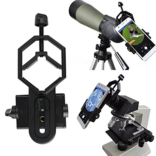 Soporte adaptador universal para teléfono móvil compatible con telescopio y microscopio de alcance monocular Binocular para iPhone, Sony, Samsung, Moto, etc.