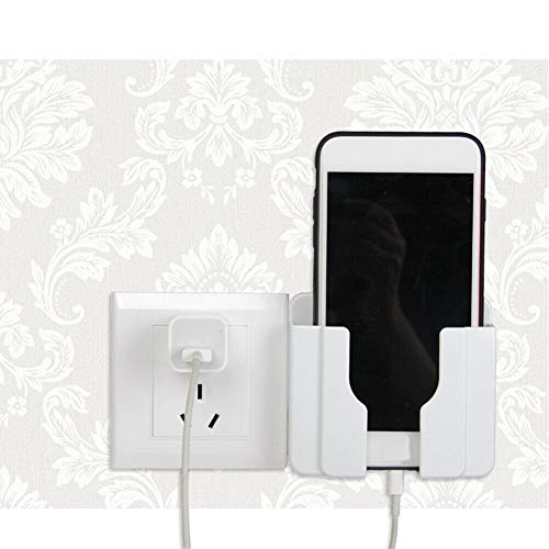 Soporte de carga para teléfono móvil, montaje en pared, soporte de carga, soporte universal, cargador para móvil, blanco