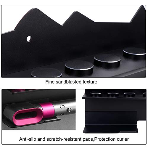 Soporte KEESIN para secador de pelo con tenaza para rizos Dyson Airwrap Styler y 7 accesorios de rizos