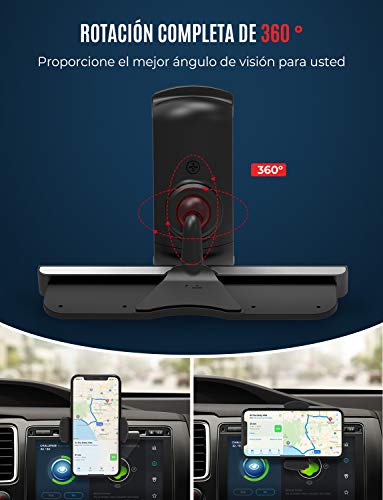 Soporte Móvil Coche para Ranura de CD de Coche,Mpow CD Slot Car Mount con Sostenedor 360 ° Rotación para iPhone 7/7Plus/6 /6 Plus /6S/SE, iPod Touch, Nexus 4/5, HTC, Sansum, Huawei, Motorola, Sony y Dispositivos GPS