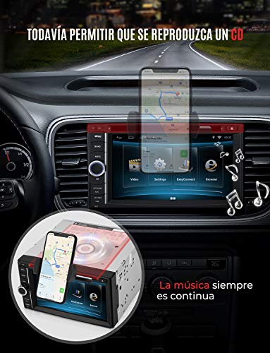 Soporte Móvil Coche para Ranura de CD de Coche,Mpow CD Slot Car Mount con Sostenedor 360 ° Rotación para iPhone 7/7Plus/6 /6 Plus /6S/SE, iPod Touch, Nexus 4/5, HTC, Sansum, Huawei, Motorola, Sony y Dispositivos GPS