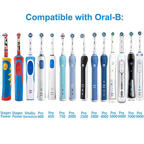 Soporte para cepillos de dientes para cepillos eléctricos Poketech soporte para Oral-B 4 cabezales de cepillo de carga.