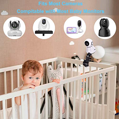 Soporte para Monitor de cámara para bebé, Soporte Giratorio Ajustable de 360 Grados, Mantenga a su bebé a la Vista, Adecuado para la mayoría de los Equipos de monitores para bebés