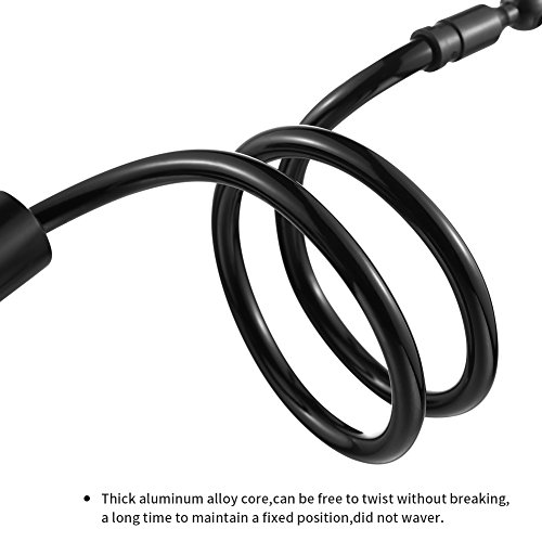 Soporte para teléfono móvil, lonzoth Teléfono Móvil Soporte Cuello de cisne Soporte universal Soporte para iPhone Smartphone Teléfono Móvil (Phone Stand|Black)