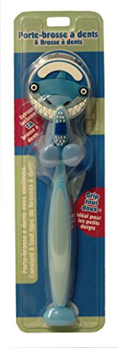 Soporte y cepillo de dientes – Tiburón 002