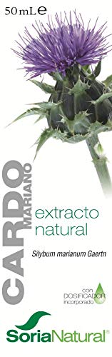 Soria Natural - EXTRACTO DE CARDO MARIANO - Suplemento nutricional - desintoxica y protege el hígado, mejora la digestión y reduce el dolor estomacal (PACK1)