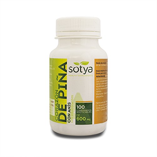 SOTYA - SOTYA Corazón de Piña 100 comprimidos masticables 600mg
