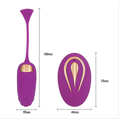 SPARE Masajeador eléctrico con 12 Modos de Masaje, masajeador inalámbrico para la relajación del Cuerpo, 100% Impermeable,B