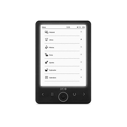 SPC Dickens Light - Libro electrónico con luz en pantalla, memoria interna de 4GB, ligero y fino