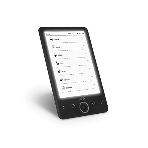 SPC Dickens Light - Libro electrónico con luz en pantalla, memoria interna de 4GB, ligero y fino