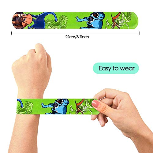 SPECOOL Pulsera Bofetada Pulseras de Juguete 55Pcs Slap Pulsera, Slap Bracelets, Banda de Pulsera, Fiesta Cumpleaños de Infantil Rellenos de Bolsa de Fiesta para niños niñas