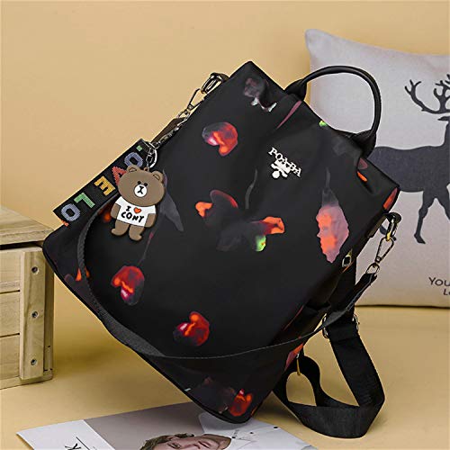 SPEEDEVE Mochila para Mujer (Rojo-Mariposa)