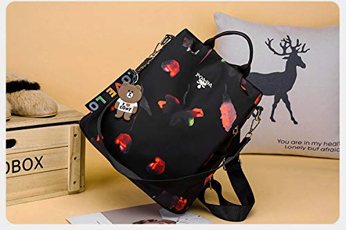 SPEEDEVE Mochila para Mujer (Rojo-Mariposa)