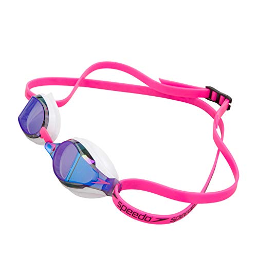 Speedo Fastskin Speedsocket 2 Mirror AU Gafas de natación, Unisex Adulto, Rosa/Azul, Talla única