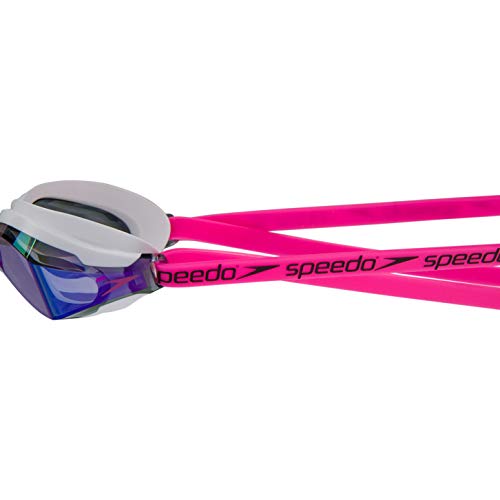 Speedo Fastskin Speedsocket 2 Mirror AU Gafas de natación, Unisex Adulto, Rosa/Azul, Talla única