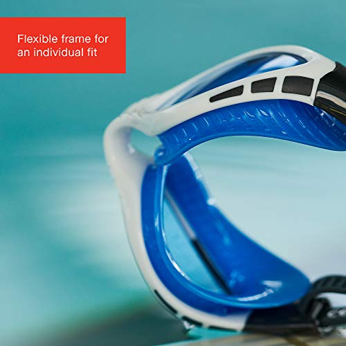Speedo Futura Biofuse Flexiseal Junior Gafas de Natación, Unisex Adulto, Blanco/Azul, Talla Única
