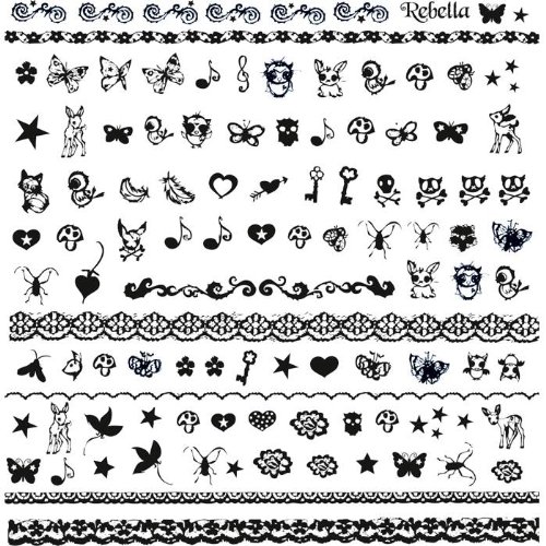 Spiegelburg 45398 Tatuajes Pegatinas para Uñas de Rebella Pimp you nail's!