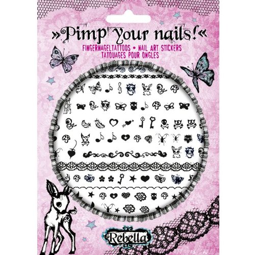 Spiegelburg 45398 Tatuajes Pegatinas para Uñas de Rebella Pimp you nail's!