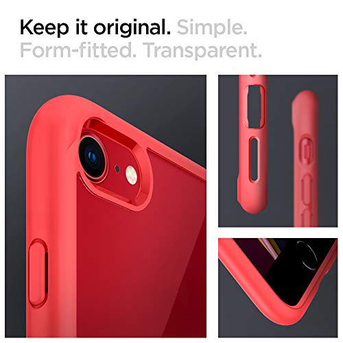Spigen Funda iPhone 7/8, [Ultra Hybrid 2] Variation Parent (Rojo)
