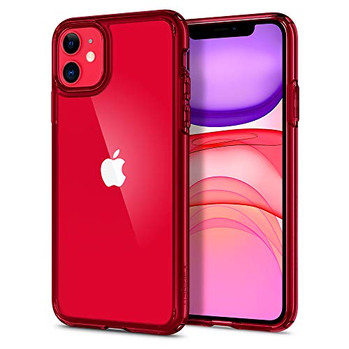 Spigen Funda Ultra Hybrid, Compatible con Apple iPhone 11 (6.1") 2019 - Red Crystal