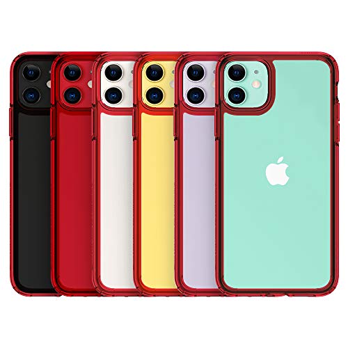 Spigen Funda Ultra Hybrid, Compatible con Apple iPhone 11 (6.1") 2019 - Red Crystal