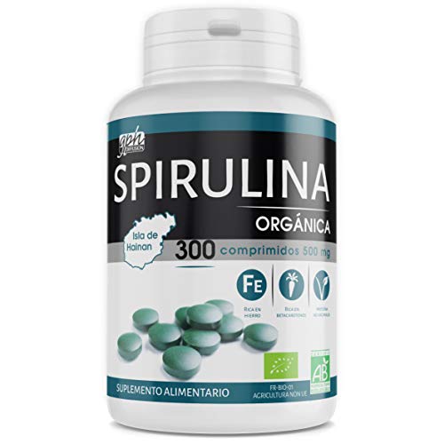 Spirulina orgánica 500mg - 300 comprimidos