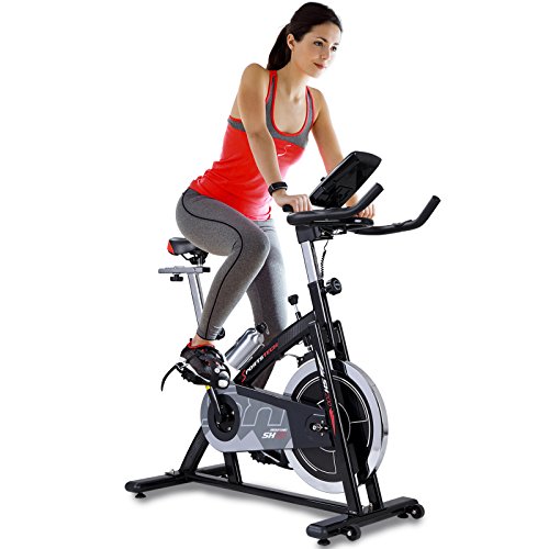 Sportstech Bicicleta estática Profesional SX200 -Marca de Calidad Alemana - Eventos en Video & App Multijugador, Volante de Inercia de 22Kg -Bicicleta con Correa de transmisión -hasta 125Kg con eBook