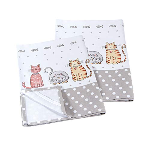 SPOTTED DOG GIFT COMPANY Paños de Cocina, 100% Algodon 50 x 70 cm, Trapos de Cocina, Juego de 2 Blancos con Diseño de Lindo Perro, Regalos Originales para Mujer Amantes de los Perros y Animales