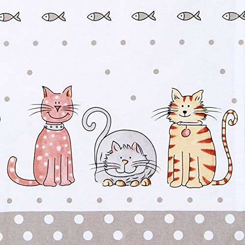 SPOTTED DOG GIFT COMPANY Paños de Cocina, 100% Algodon 50 x 70 cm, Trapos de Cocina, Juego de 2 Blancos con Diseño de Lindo Perro, Regalos Originales para Mujer Amantes de los Perros y Animales