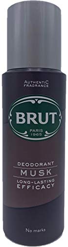 Spray corporal desodorante de brut, almizcle de 200 ml, pack de 6