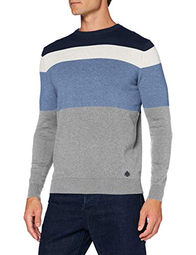 Springfield 1408569 Pullover Sweater, Gris, XXXL Mens
