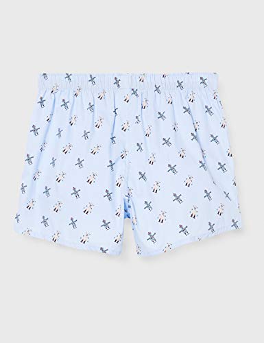 Springfield 3 Pack Tela Robot Green-c/25 Boxer, Verde (Green 25), L (Tamaño del Fabricante: L) para Hombre