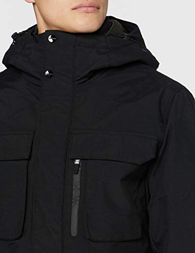 Springfield 4Ds.Parka Plumas INT Chaqueta, Negro (Black 1), X-Small (Tamaño del Fabricante: XS) para Hombre