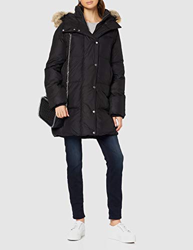 Springfield 7.G.Real Down 3/4 Chaqueta, Negro (Negro 1), Small (Tamaño del Fabricante: S) para Mujer