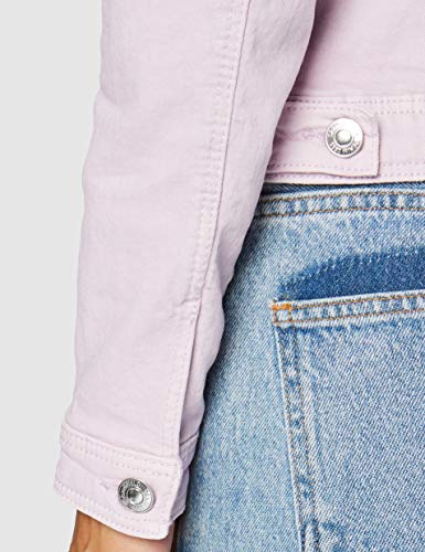 Springfield Cazadora Denim Col-c/73 Chaqueta Deportiva, Rosa (Pink 73), S (Tamaño del Fabricante: S) para Mujer