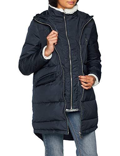 Springfield INT.Real Down Teddy Abrigo, Azul (Gama Azules 19), 38 (Tamaño del Fabricante:38) para Mujer